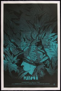 6x0347 PLATOON #16/125 24x36 art print 2013 Mondo, art by Johnny Dombrowski, first edition, Alamo!