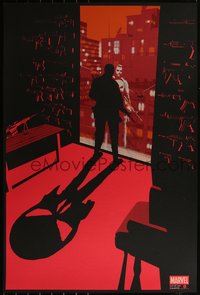 6x0351 PUNISHER #123/125 24x36 art print 2018 cool shadow and city art by Chris Thornley!