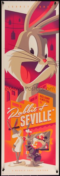 6x0828 RABBIT OF SEVILLE #23/100 12x36 art print 2023 art by Tom Whalen, regular edition!