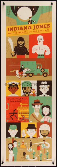 6x0829 RAIDERS OF THE LOST ARK signed #169/250 12x36 art print 2013 by Dave Perillo, Raiders: 1981!