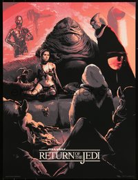 6x0635 RETURN OF THE JEDI #80/300 18x24 art print 2016 art by Juan Esteban Rodriguez, regular!