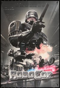 6x0366 ROBOCOP #64/87 24x36 art print 2022 art by Saniose, Armored foil edition!