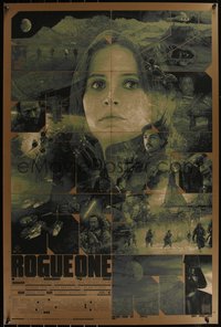 6x0367 ROGUE ONE #166/200 24x36 art print 2023 art by Krzysztof Domaradzki, gold edition!