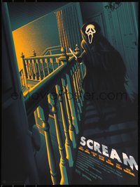 6x0640 SCREAM #239/255 18x24 art print 2019 blacklight art by Melvin Mago, Orange Fluoro variant!