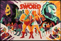 6x0372 SECRET OF THE SWORD signed #38/45 artist's proof 24x36 art print 2018 by Tom Whalen, regular!