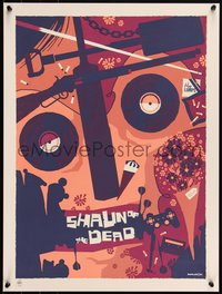 6x0642 SHAUN OF THE DEAD #22/60 18x24 art print 2021 art by Tom Whalen, variant edition!