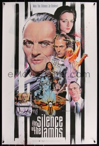 6x0375 SILENCE OF THE LAMBS #135/250 24x36 art print 2022 art by Paul Mann, variant edition!