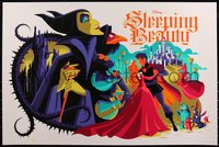 6x0380 SLEEPING BEAUTY #56/250 24x36 art print 2021 art by Tom Whalen, regular edition!