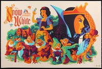 6x0381 SNOW WHITE & THE SEVEN DWARFS #154/395 24x36 art print 2017 Mondo, Tom Whalen, regular!