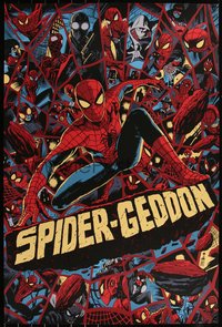 6x0384 SPIDER-MAN #295/300 24x36 art print 2018 Mondo, art by Francesco Francavilla, Spider Geddon!