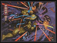 6x0654 TEENAGE MUTANT NINJA TURTLES #9/50 18x24 art print 2020 Diamond, Leo vs. Shredder, foil var.!