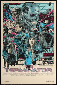 6x0418 TERMINATOR signed #210/3600 24x36 art print 2020 by Tyler Stout, Timed edition!