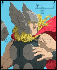 6x0766 THOR #38/100 16x20 art print 2017 Marvel Comics, art by Florey!