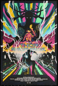 6x0432 THOR RAGNAROK #29/100 24x36 art print 2020 great colorful art by Florey, variant edition!