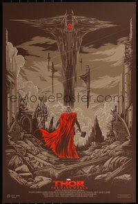 6x0433 THOR: THE DARK WORLD #29/50 ap 24x36 art print 2013 Mondo, art by Ken Taylor, reg edition!