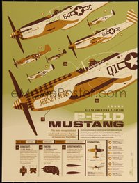 6x0661 TOM WHALEN artist signed #19/80 18x24 art print 2014 P-51D Mustang, regular edition!