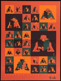 6x0659 TOM WHALEN artist signed #105/120 18x24 art print 2016 Everyone Loves Comics, Orange!