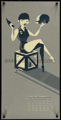 6x0937 TOM WHALEN artist signed #9/15 10x20 art print 2013 1987 Verhoeven Girls, Robocop!