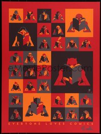 6x0666 TOM WHALEN signed #82/120 18x24 art print 2016 Everyone Loves Comics, Red!