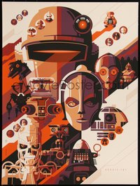 6x0662 TOM WHALEN signed #103/173 18x24 art print 2014 Robots 101, 1st, Metropolis, Star Wars!