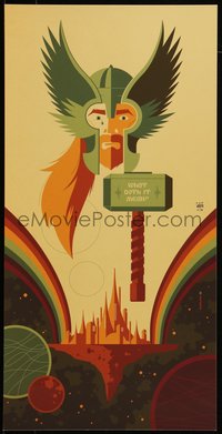 6x0938 TOM WHALEN signed #15/25 10x20 art print 2012 by the artist, Double Rainbow Bridge!