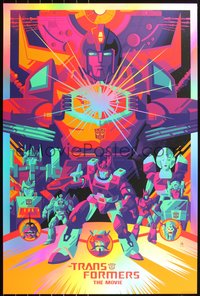 6x0436 TRANSFORMERS THE MOVIE artist signed #2/18 artist's proof 24x36 art print 2022 holofoil var.!