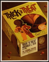 6x0932 TRICK 'R TREAT signed 11x14 art print 2010 by artist Tom Whalen, great different art!