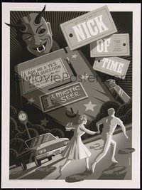 6x0671 TWILIGHT ZONE 18x24 art print 2017 by Tom Whalen, Nick of Time, variant edition!