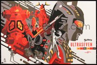 6x0486 ULTRAMAN #42/50 20x30 art print 2021 Tom Whalen, Ultraseven 55th Anniversary, foil edition!