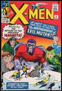 6x0749 X-MEN #22/100 16x24 art print 2021 art by Jack Kirby, X-Men #4!