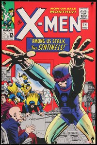 6x0748 X-MEN #22/100 16x24 art print 2021 art by Jack Kirby, X-Men #14!