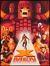 6x0692 X-MEN signed #280/325 18x24 art print 2015 by Tom Whalen, Days of Future Past, regular!