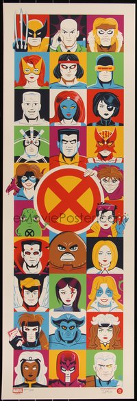 6x0842 X-MEN signed #9/20 artist's proof 12x36 art print 2018 by Dave Perillo!