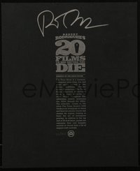 6x0943 ROBERT RODRIGUEZ 20 FILMS TO SEE BEFORE YOU DIE signed set of 2 9x11 art prints 2022