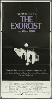 6y0366 EXORCIST int'l 3sh 1974 William Friedkin, Von Sydow, William Peter Blatty horror classic!