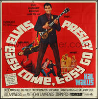 6y0354 EASY COME EASY GO 6sh 1967 different image of scuba diver Elvis Presley & playing guitar!