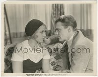 6y1568 BLONDE CRAZY 8x10 still 1931 great profile close up of James Cagney & sexy Joan Blondell!