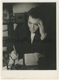 6y1574 CRIME & PUNISHMENT candid 8x11 key book still 1935 Peter Lorre deep in thought by Schafer!