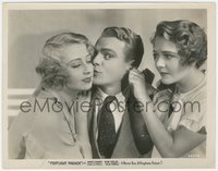 6y1590 FOOTLIGHT PARADE 8x10.25 still 1933 c/u of James Cagney between Joan Blondell & Ruby Keeler!