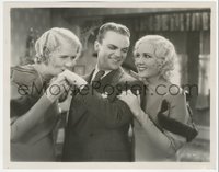 6y1600 HARD TO HANDLE 8x10 still 1933 James Cagney winking at Mary Brian while his hand is kissed!