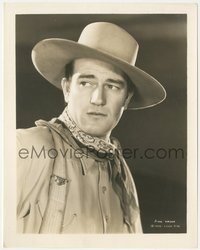 6y1614 JOHN WAYNE 8x10.25 still 1938 great head & shoulders portrait with cowboy hat & bandana!