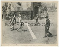 6y1622 MAGNIFICENT SEVEN candid 8x10 still 1960 Yul Brynner, McQueen & co-stars preparing to line up!