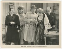 6y1625 MALTESE FALCON 8x10.25 still 1931 Bebe Daniels with Ricardo Cortez & three cast members!