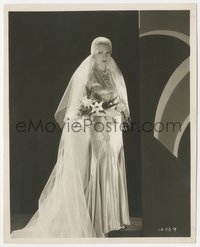 6y1637 RETURN OF DR. FU MANCHU 8x10 key book still 1930 portrait of Jean Arthur in wedding gown!