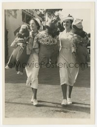 6y1650 THREE LITTLE PIGS 6.25x8 news photo 1935 taking a walk at the San Diego World's Fair!