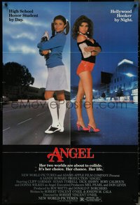 6y1008 ANGEL 1sh 1983 high school honor student by day, Hollywood hooker at night!