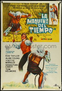 6y0291 TIME MACHINE Argentinean R1960s H.G. Wells, George Pal, Rod Taylor, different art, rare!