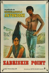 6y0292 ZABRISKIE POINT Argentinean 1970 Antonioni's bizarre teen sex movie, different image!