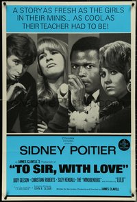 6y0479 TO SIR, WITH LOVE Aust 1sh 1967 Sidney Poitier, Geeson, directed by James Clavell, rare!