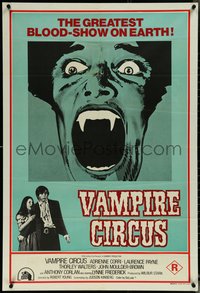 6y0480 VAMPIRE CIRCUS Aust 1sh 1973 Hammer horror, the greatest blood-show on Earth, rare!